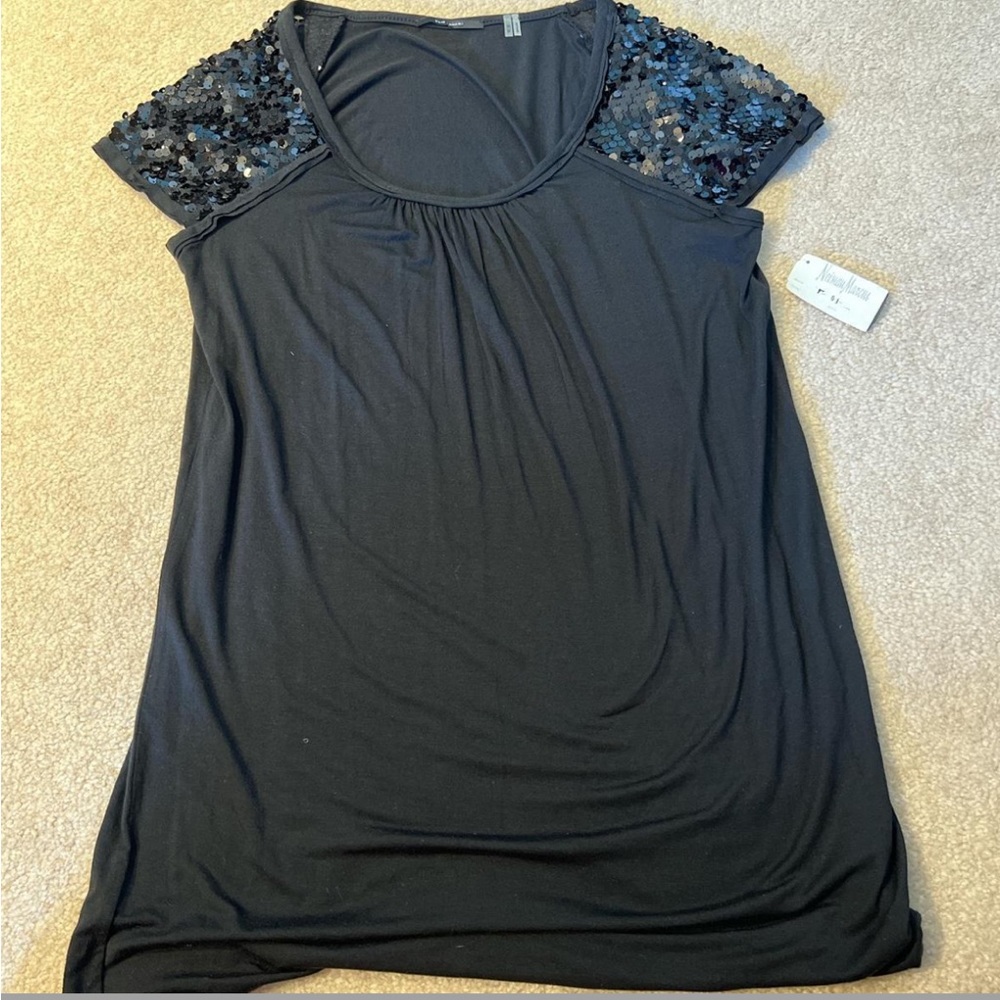Elie tahari sequin shirt